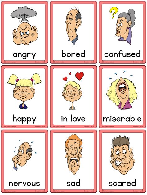 esl feelings clipart  kids