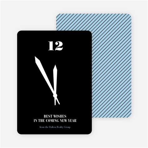 tick tock the time is now new year s cards paper culture