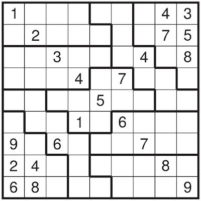 puzzle irregular sudoku