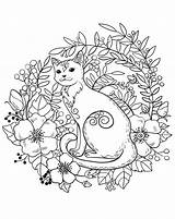 Gato Animal Gatos Coloring4free Tessellation Gatito Dibujosonline Template Categorias sketch template