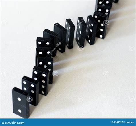 dominos stock image image  fell dominoes fall
