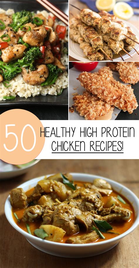 high protein chicken recipes   healthy  delicious