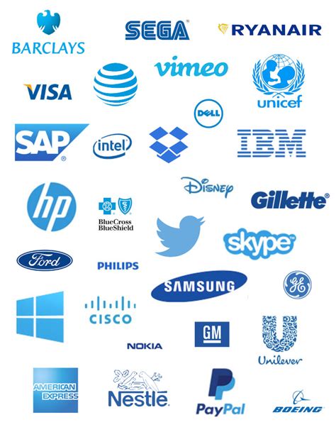 blue logos  companies