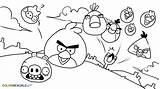 Angry Birds Coloring Cartoons Pages Printable Drawing Kb sketch template