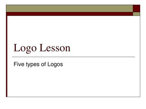 logo lesson powerpoint    id