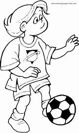 Coloring Pages Soccer Sports Girl Sheets Found Printable Color sketch template