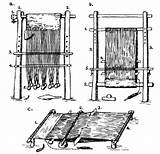 Loom Warp Crowfoot Looms 1937 Weighted sketch template