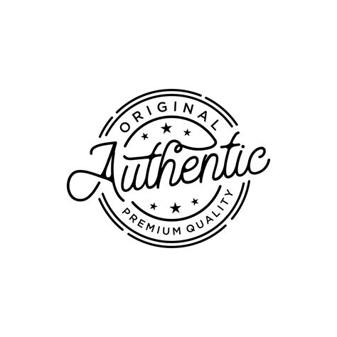 percent original  authentic hand written lettering  label badge apparel logo premium