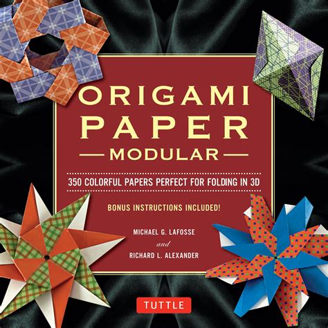 modular origami paper pack tuttle origami paper  colorful papers