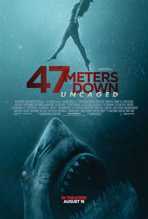 47 meters down uncaged nuevo póster cinescondite
