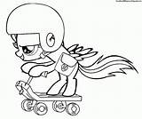 Scootaloo Little Velocidad Toda Manualidades sketch template