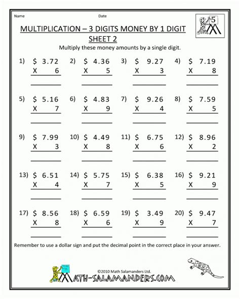 math worksheets  printable  grade math worksheets printable