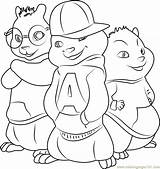 Alvin Chipmunks Chipmunk Esquilos Ardillas Geniales Coloringonly Coloringpages101 sketch template