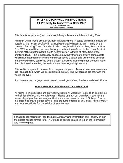 legal    testament form   property  trust called
