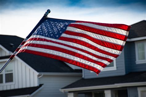 close  photography  american flag goldposter  stock