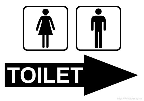 Cartoon Toilet Signs