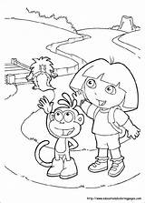 Coloring Dora Pages Bye Good Troll Printable Grumpy Old Say Explorer Sheets Print Hello Drawing Kids Color sketch template