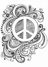 Coloring Peace Pages Printable Sign Adult Sheets Signs Drawing Kids Comments Library Clipart Coloringhome Buzzle Arthearty sketch template