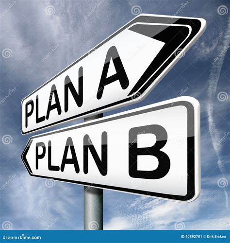 plan    alternative choices stock illustration illustration