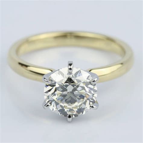 carat  diamond  prong solitaire engagement ring