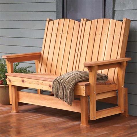 easy breezy glider woodworking plan wood magazine