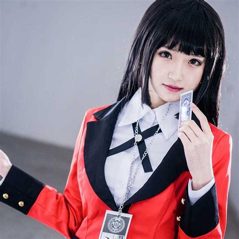 Anime Kakegurui Yumeko Jabami Cosplay Costume Japanese