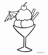 Eis Eiscreme Cool2bkids Ausmalbild Sorvete Pintar Aktivitäten Partys Geburtstag Druckvorlagen Hilfreiche Zähne Hinweise Eiswaffel Sundae sketch template