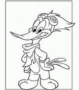 Woody Coloring Woodpecker Pages Kids sketch template