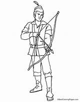 Robin Hood Coloring Pages Kids sketch template