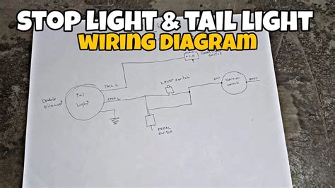 stop light  tail light wiring diagram youtube
