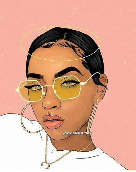 Baddie Pinterest Cute Black Girl Drawings In 2020 Black Girl Art