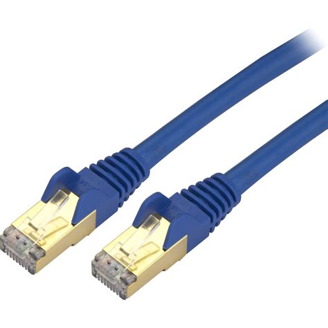 startechcom cata ethernet cable  ft blue network patch cable shielded stp molded