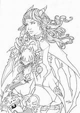 Warcraft Draenei Colouring Lagret sketch template