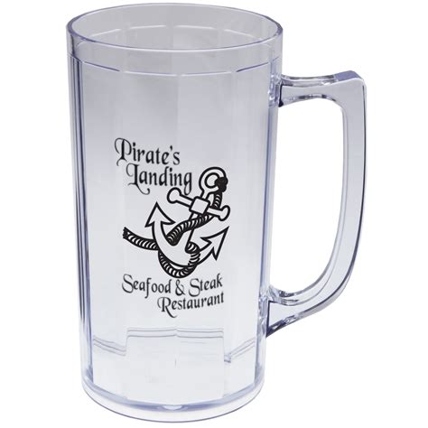 oz plastic beer mug whandle bm howw promotional products
