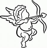 Cupid Valentines Engel Wahl Ausmalbild Trifft Ausmalen Kategorien sketch template