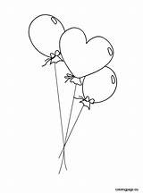 Balloons Coloring sketch template