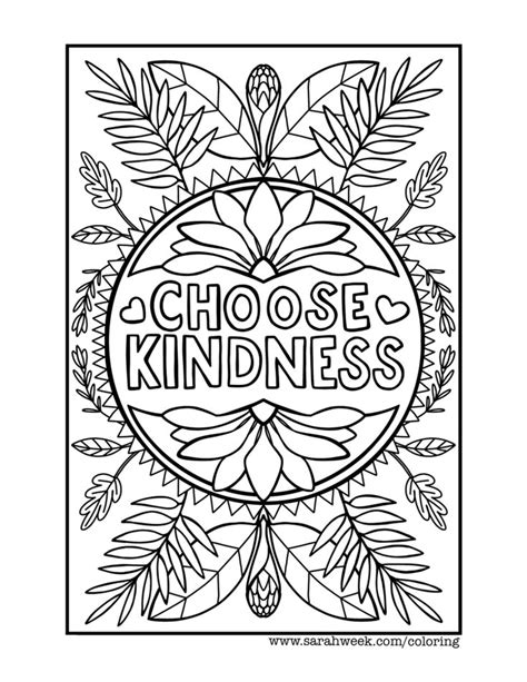 kindness coloring pages printable delilahfvrollins