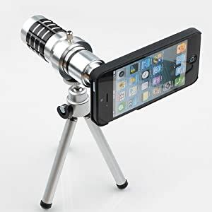 amazoncom  magnifier zoom aluminum camera telephoto lens  tripod  apple iphone  cell