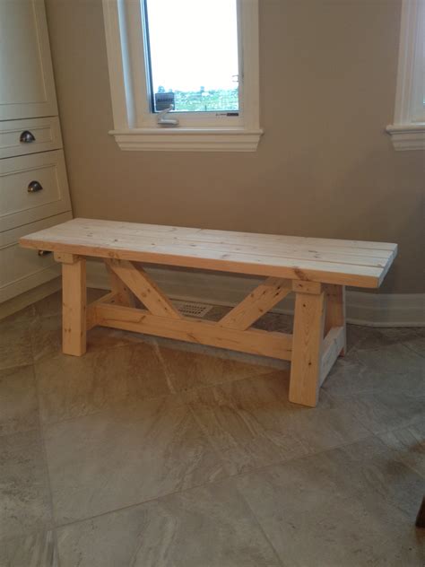 ana white farmhouse bench   day diy projects