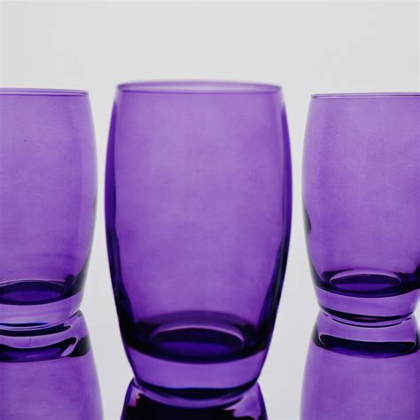 Water Glass Purple