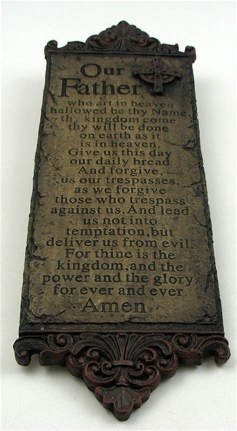 lord s prayer wall plaque wholesale
