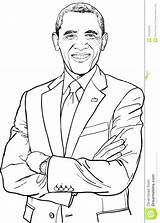 Coloring Obama Pages President Barack Printable Presidents Getcolorings History Color sketch template