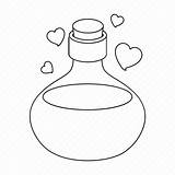 Potion Magic Icon Elixir Spell Vessel Flask Editor Open sketch template