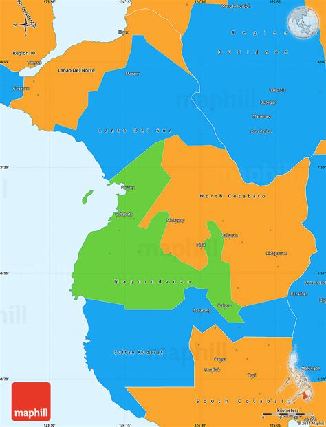political simple map  region