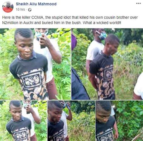 edo man coma arrested for killing his cousin after