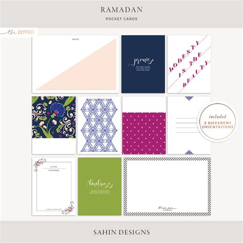 ramadan printable pocket cards sahin designs