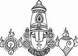 Balaji Venkateshwara Tirupati Chakra Sketch Shanku Mandala sketch template