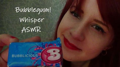 Asmr Gum Chewing And Bubble Blowing Mouth Sounds Wet ~ Asmrhd