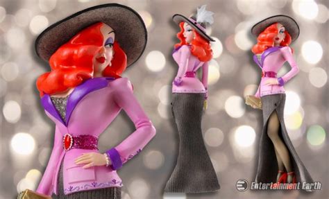 couture jessica rabbit statue welcomes you to the ink and
