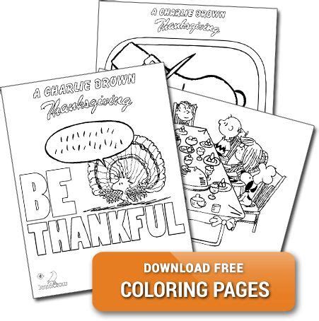 charliebrown thanksgiving themed coloring pages